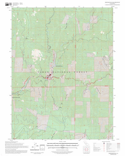 Downieville, CA FSTopo Preview 1