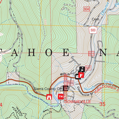 Downieville, CA FSTopo Preview 3