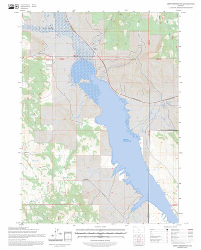 Drews Reservoir, OR FSTopo Preview 1