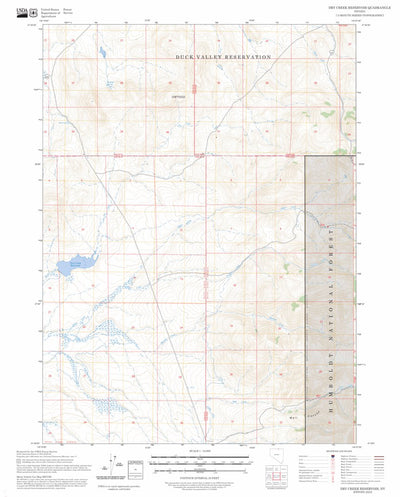 Dry Creek Reservoir, NV FSTopo Preview 1
