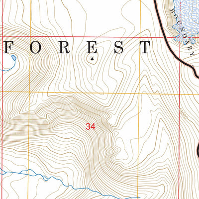 Downs Mountain, WY FSTopo Preview 2