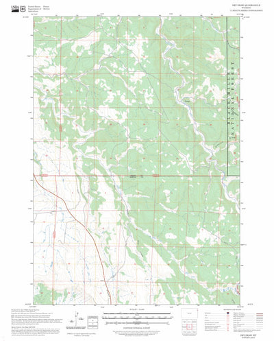 Dry Draw, WY FSTopo Preview 1