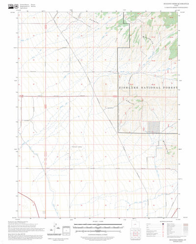 Duggins Creek, UT FSTopo Preview 1