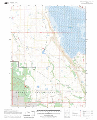 Duncan Reservoir, OR FSTopo Preview 1