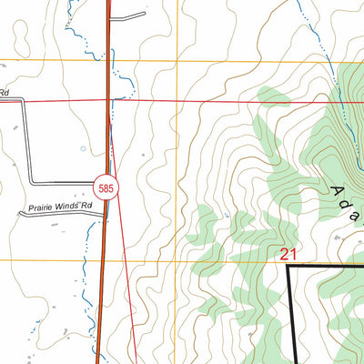 Duling Hill, WY FSTopo Preview 2