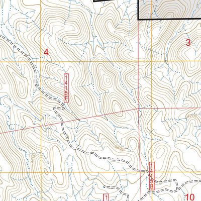 Dugout Creek North, WY FSTopo Preview 3