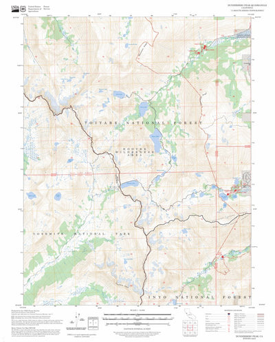 Dunderberg Peak, CA FSTopo Preview 1