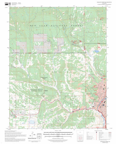 Durango West, CO FSTopo Preview 1
