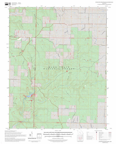 Dyestone Mountain, MO FSTopo Preview 1