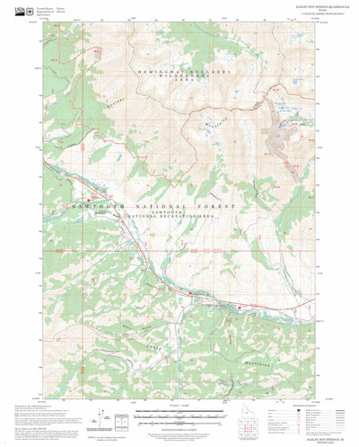 Easley Hot Springs, ID FSTopo Preview 1