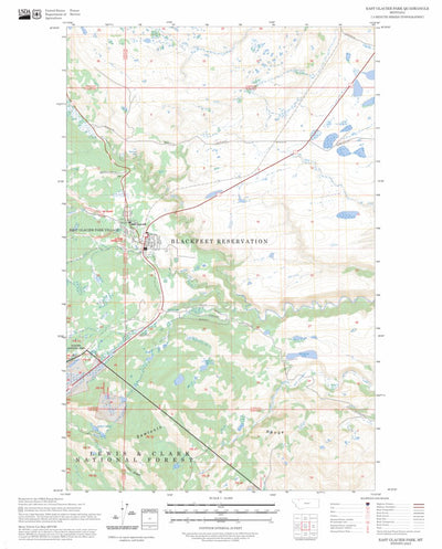 East Glacier Park, MT FSTopo Preview 1