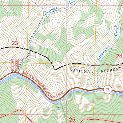 East Basin Creek, ID FSTopo Preview 3
