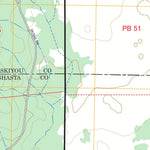 East of Pondosa, CA FSTopo Preview 2