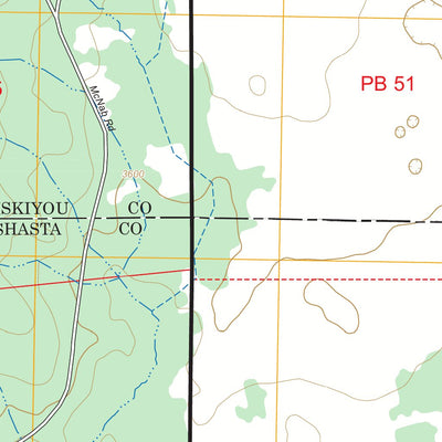 East of Pondosa, CA FSTopo Preview 2