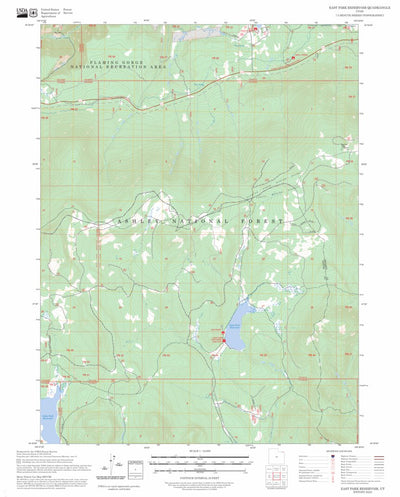 East Park Reservoir, UT FSTopo Preview 1