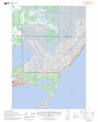 East Tawas, MI FSTopo Preview 1