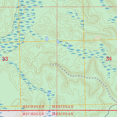 Echo Lake, MI FSTopo Preview 3