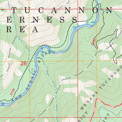 Elbow Creek, OR-WA FSTopo Preview 3