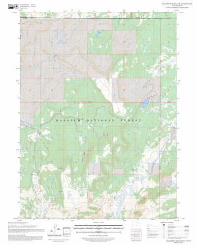Elizabeth Mountain, UT-WY FSTopo Preview 1