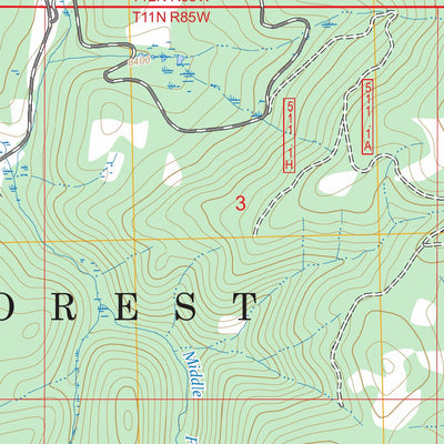 Elkhorn Mountain, CO FSTopo Preview 3