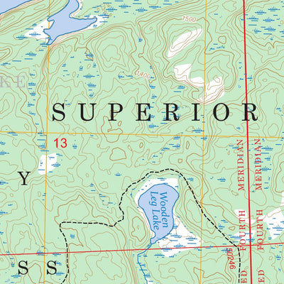 Ensign Lake West, MN-ON FSTopo Preview 3