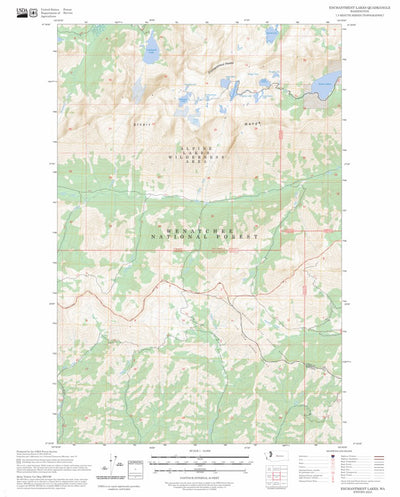 Enchantment Lakes, WA FSTopo Preview 1