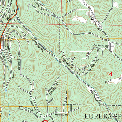 Eureka Springs, AR-MO FSTopo Preview 3