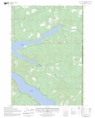 Fall Creek Lake, OR FSTopo Preview 1