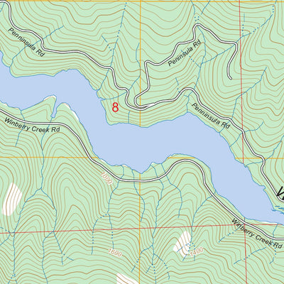 Fall Creek Lake, OR FSTopo Preview 3