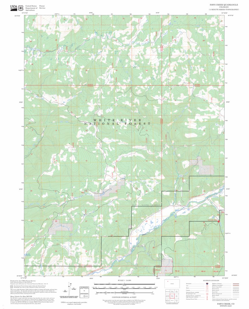 Fawn Creek, CO FSTopo Map by US Forest Service - Topo | Avenza Maps