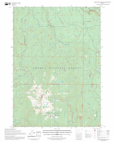 Fish Creek Desert, OR FSTopo Preview 1