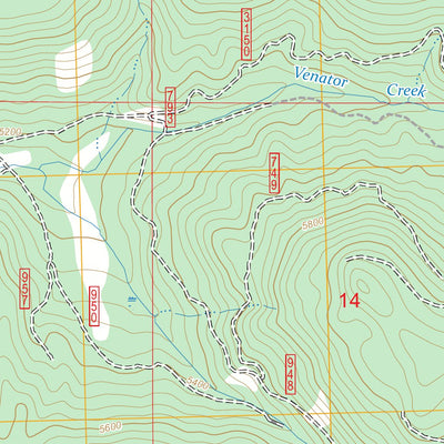 Five Hundred Flat, OR FSTopo Preview 3