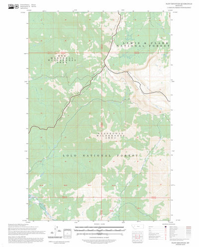 Flint Mountain, MT FSTopo Preview 1