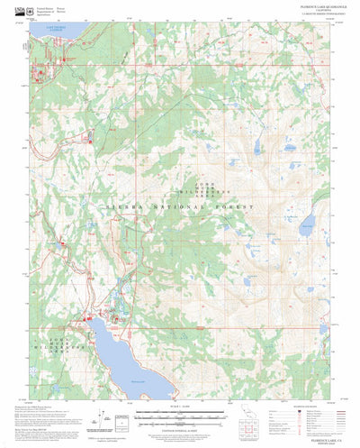 Florence Lake, CA FSTopo Preview 1