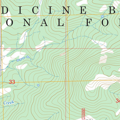 Fletcher Peak, WY-CO FSTopo Preview 2