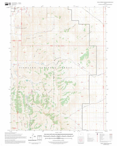 Fool Creek Peak, UT FSTopo Preview 1