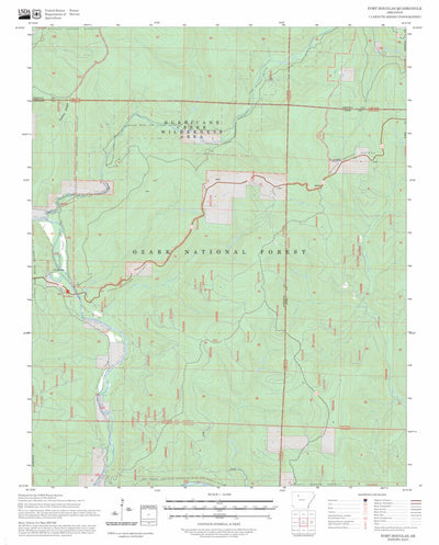 Fort Douglas, AR FSTopo Preview 1
