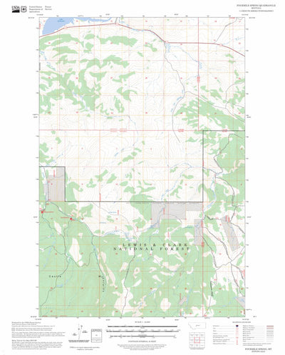 Fourmile Spring, MT FSTopo Preview 1