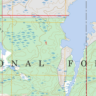 Fourtown Lake, MN FSTopo Preview 2