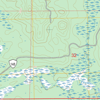 Fredenberg Lake, WI FSTopo Preview 3