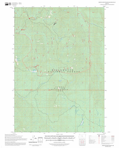 French Mountain, OR FSTopo Preview 1