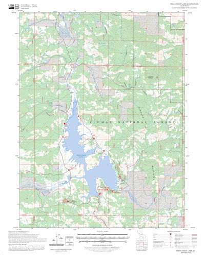 Frenchman Lake, CA FSTopo Preview 1