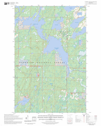 Gabbro Lake, MN FSTopo Preview 1
