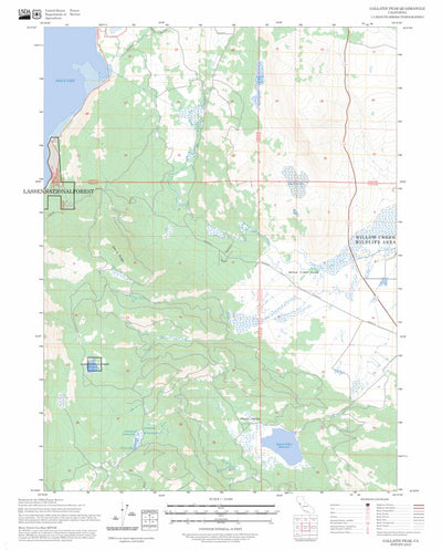 Gallatin Peak, CA FSTopo Preview 1