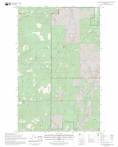 Gillette Mountain, WA FSTopo Preview 1