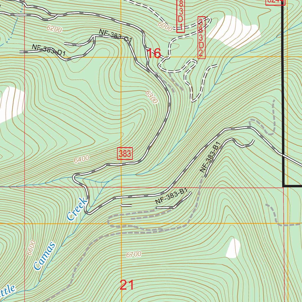 Gipsy Lake, MT FSTopo Map by US Forest Service - Topo | Avenza Maps