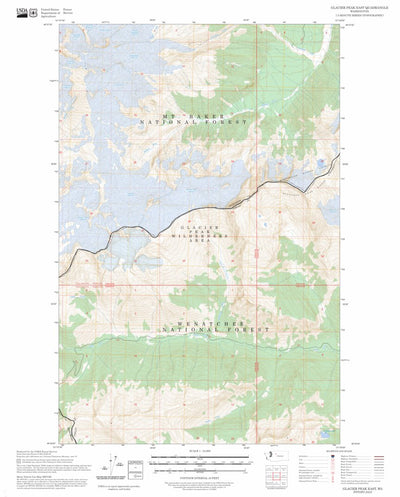 Glacier Peak East, WA FSTopo Preview 1