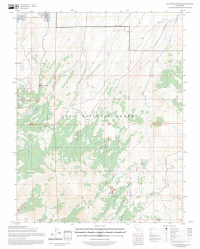 Glass Mountain, CA FSTopo Preview 1