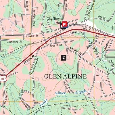 Glen Alpine, NC FSTopo Preview 3