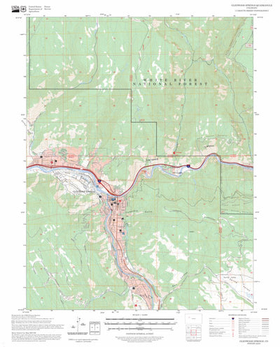 Glenwood Springs, CO FSTopo Preview 1